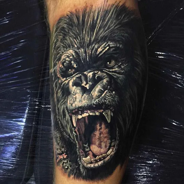 Portrait tattoo by Steve Butcher in Corona