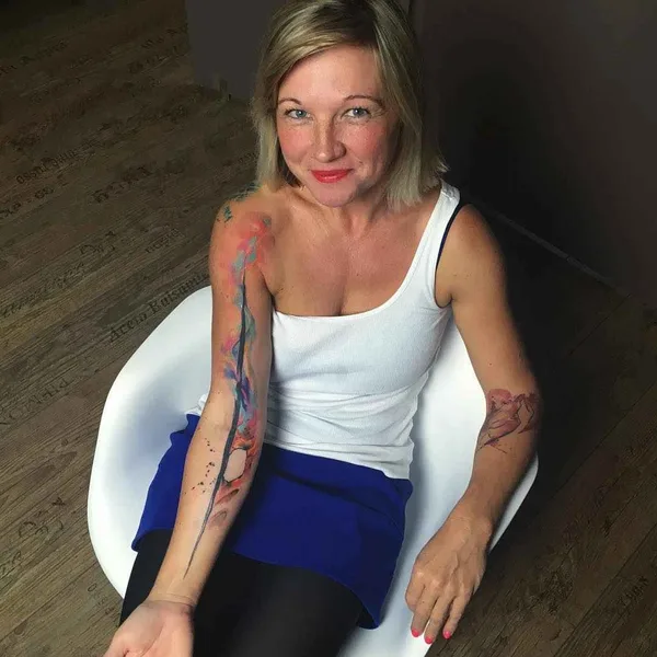 Watercolor tattoo by Ondrej Konupcik in Znojmo