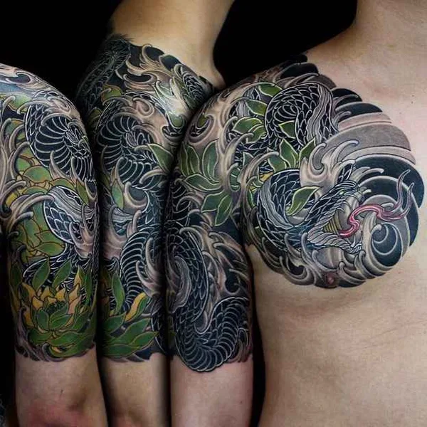 Japanese tattoo by Shiryu in Seoul