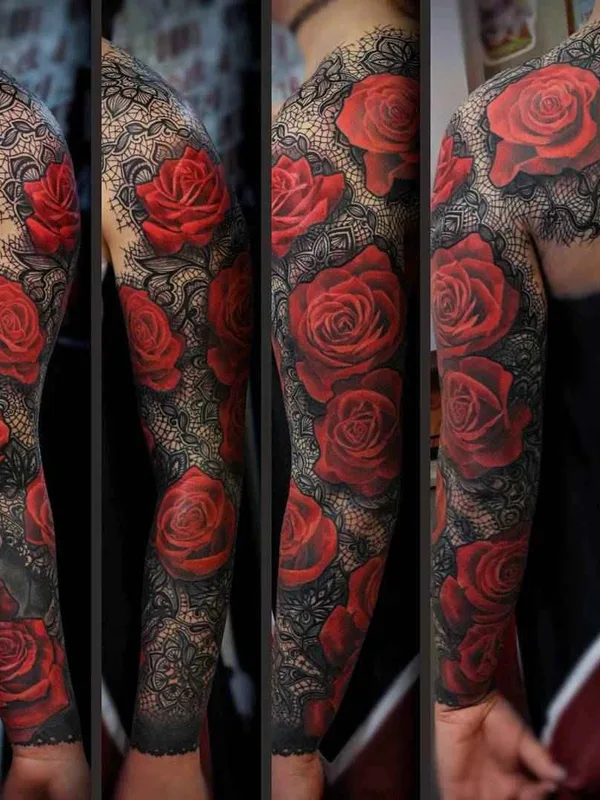 color realism tatouage sur full sleeve #3491 | Artiste tatoueur Мурад Аракелян