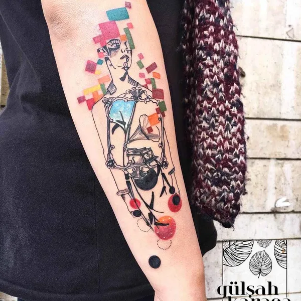 Акварель tattoo by Gülşah KARACA in Стамбул