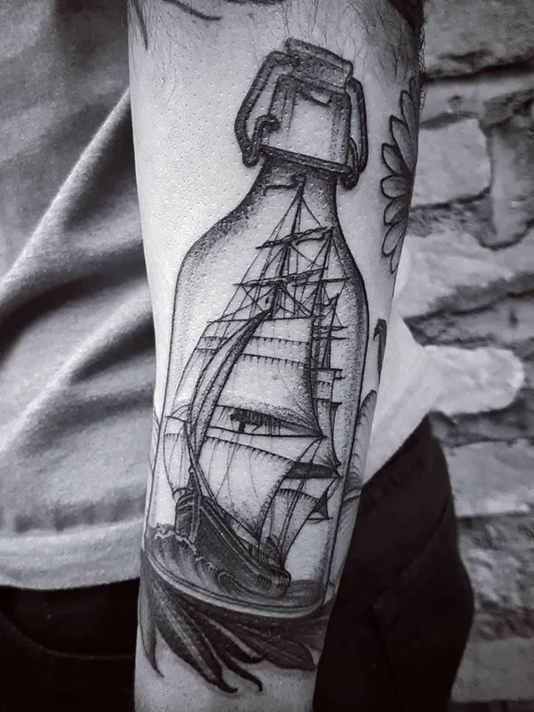 black and grey black and grey Tatuagem em forearm #2577 | Tatuador Felipe Kross