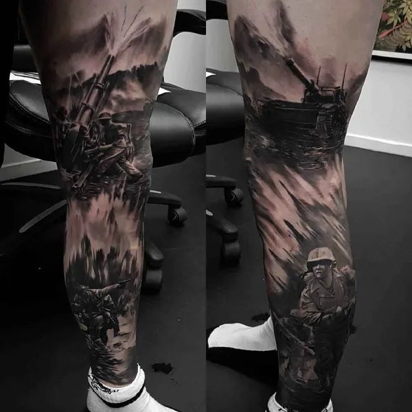 Realism tattoo by Karl van der Linden in Napier