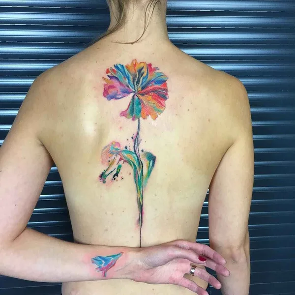 Watercolor tattoo by Ondrej Konupcik in Znojmo