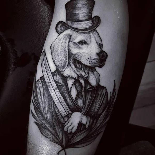 Dotwork tattoo by Felipe Kross in São Paulo