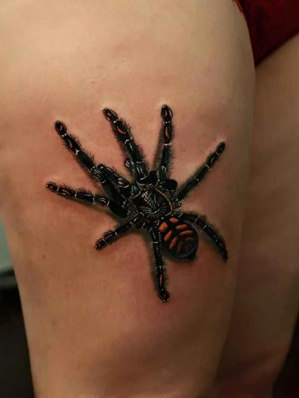 color realism tatouage sur thigh #679 | Artiste tatoueur Marcel Daatz