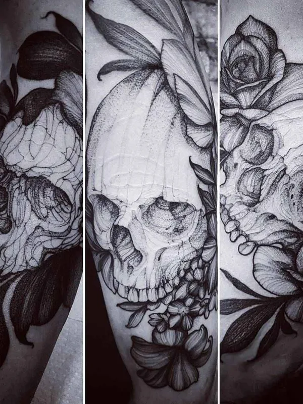 black and grey blackwork Tatuagem em forearm #2585 | Tatuador Felipe Kross