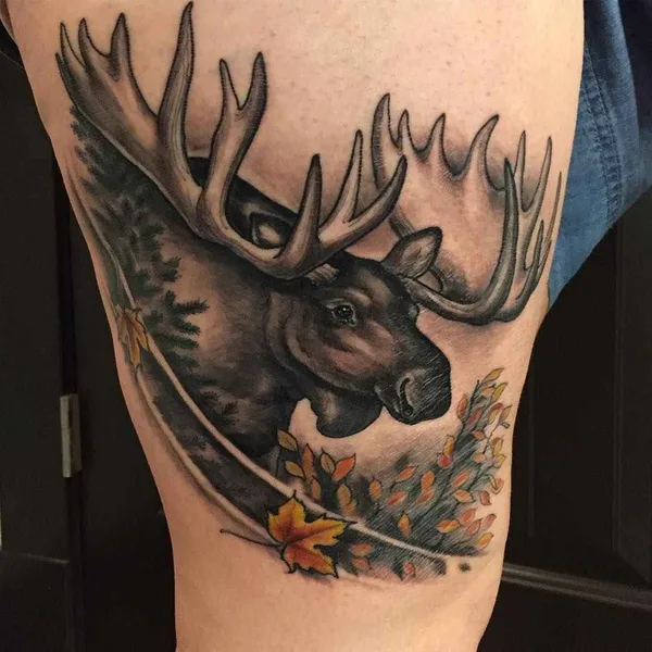 Neo Traditional tattoo by Shawn Hebrank in Portland