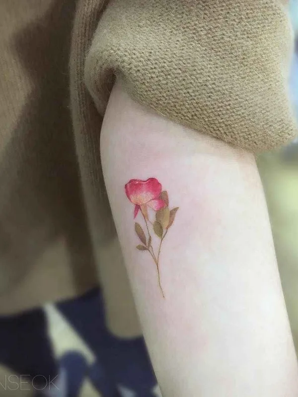 color watercolor tattoo on forearm #11991 | Tattoo Artist Wonseok