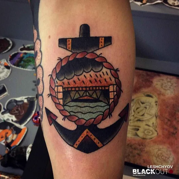 Old School tattoo by Егор Лещёв in Saint Petersburg