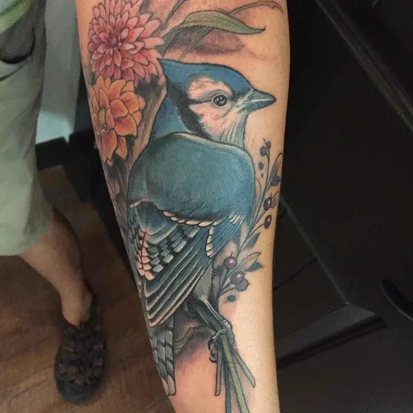 Neo Traditional tattoo by Shawn Hebrank in Portland