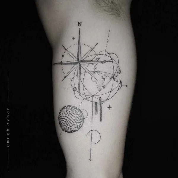 Dotwork tattoo by Emrah Ozhan in Istanbul