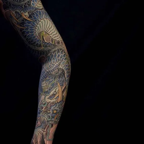 Japanese tattoo by Shiryu in Seoul