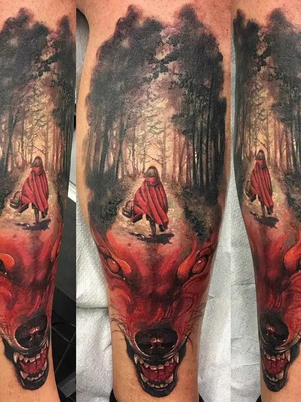 color realism Tatuagem em calf #3583 | Tatuador Valerio Sarpetti