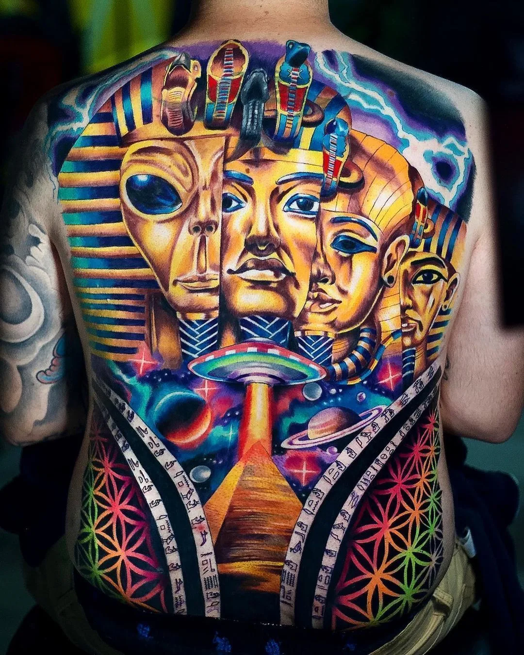 Bright and crazy surreal tattoos by Leonardo_tattoos