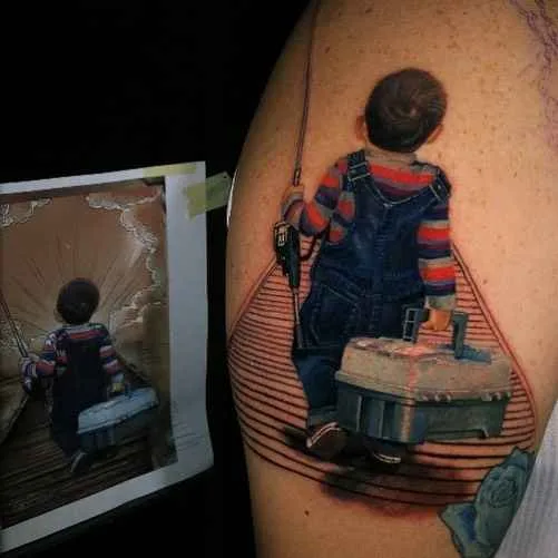 color realism tattoo auf shoulder #4365 | Tätowierer Carlos Rojas