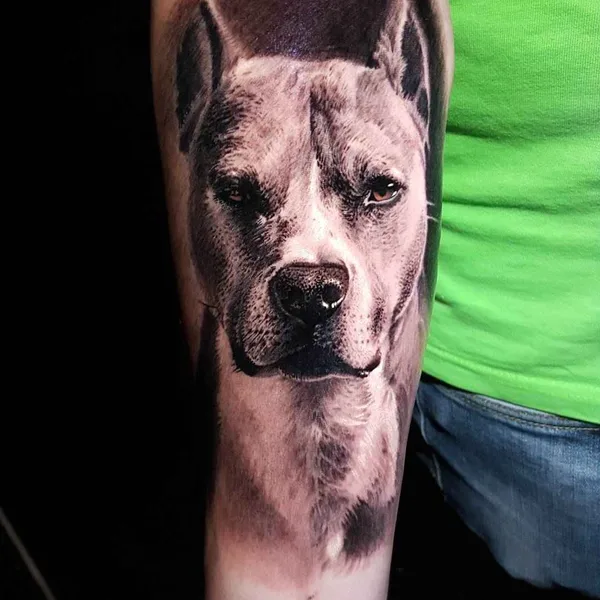 Portrait tattoo by Ryan Evans in Auckland