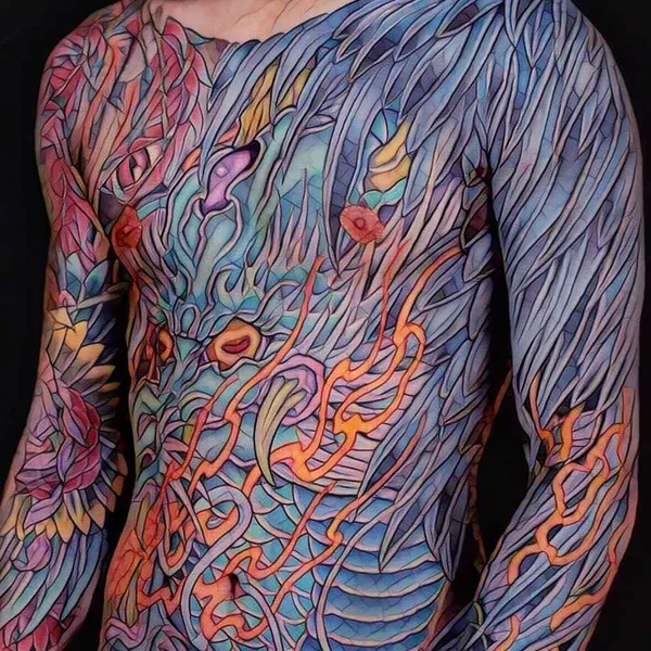 Japanese tattoo by Shiryu in Seoul