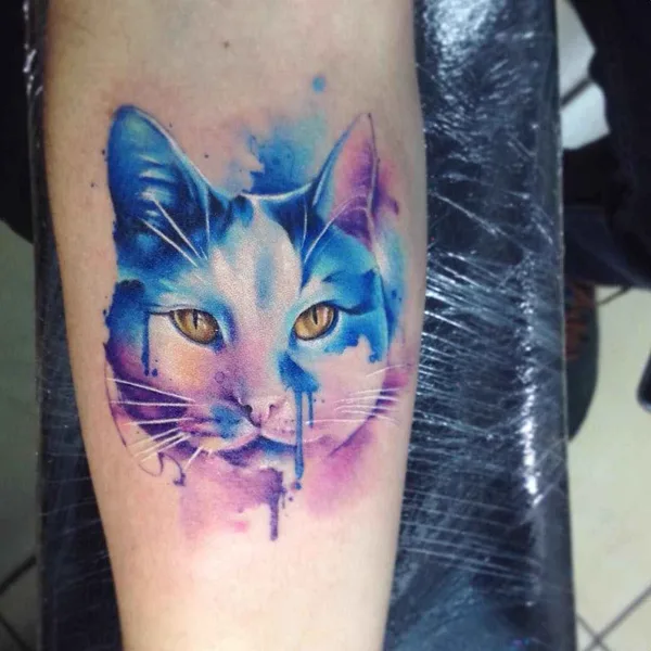 Watercolor tattoo by Adrian Bascur in Viña del Mar