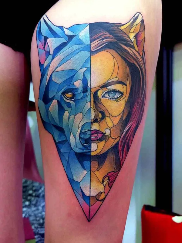 New School tattoo by Dusty Brasseur in Paris