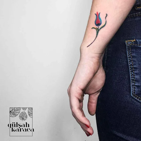 Акварель tattoo by Gülşah KARACA in Стамбул