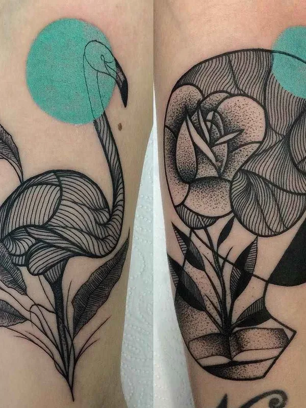 black linework tattoo on forearm #2989 | Tattoo Artist Mariusz Trubisz
