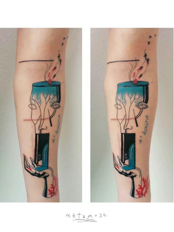 Author's Style tattoo by Maison Métamose in Paris