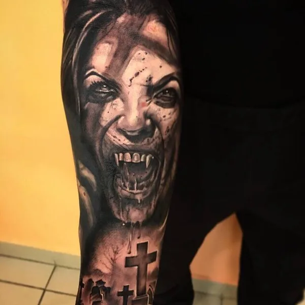 Portrait tattoo by Судовцев Вадим in Барнаул