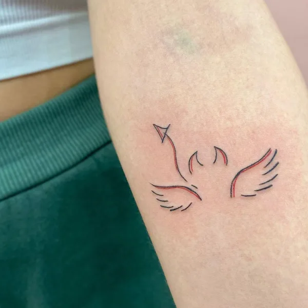 miniature tattoo by Крыло Татьяна in Красноярск