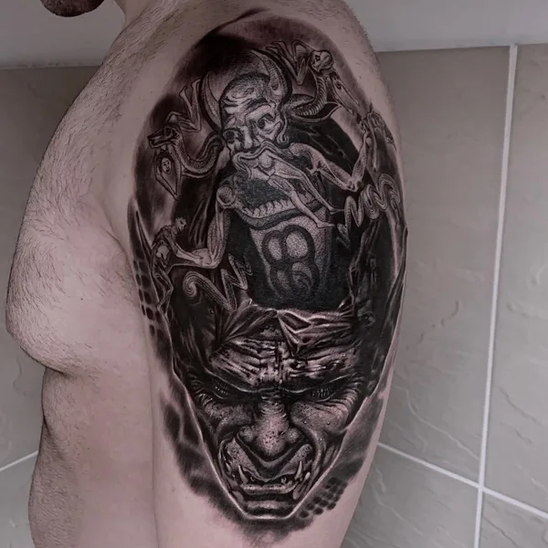 Portrait tattoo by Денис Показанов in Красноярск