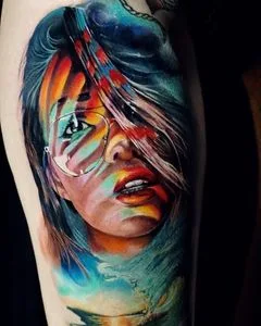 female color realism 타투 부위 upper arm #51334 | 타투이스트 Павел Мороз
