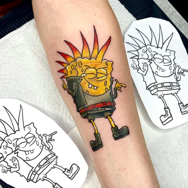 Anime tattoo by Оксана Афонина in Волгоград