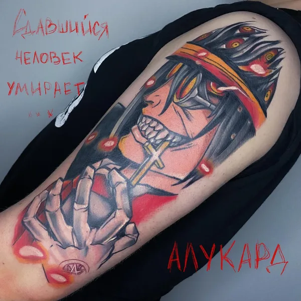 Anime tattoo by Оксана Афонина in Волгоград