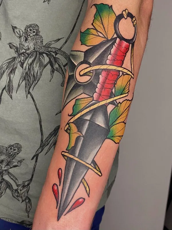 color traditional 타투 부위 forearm #51368 | 타투이스트 Оксана Афонина