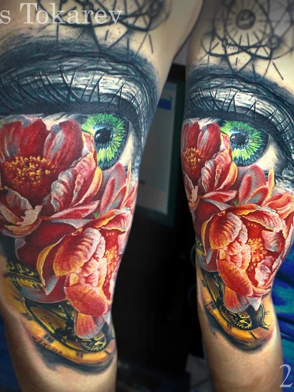 color realism tattoo on upper arm #51381 | Tattoo Artist Стас Токарев