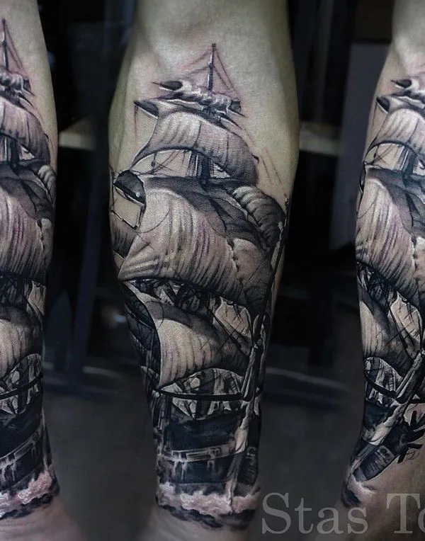 black and grey black and grey tattoo on forearm #51389 | Tattoo Artist Стас Токарев