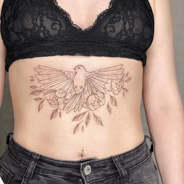 Graphic tattoo by Ольга Балашова in Волгоград