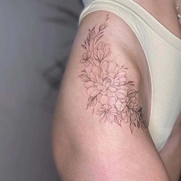 Graphic tattoo by Ольга Балашова in Волгоград