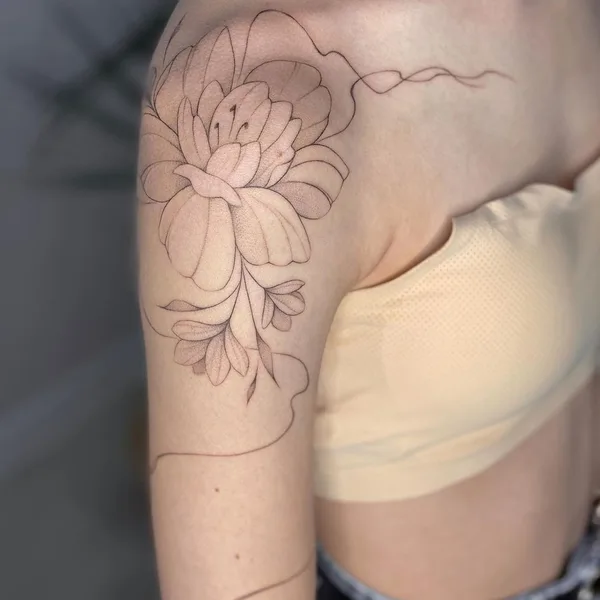 Graphic tattoo by Ольга Балашова in Волгоград