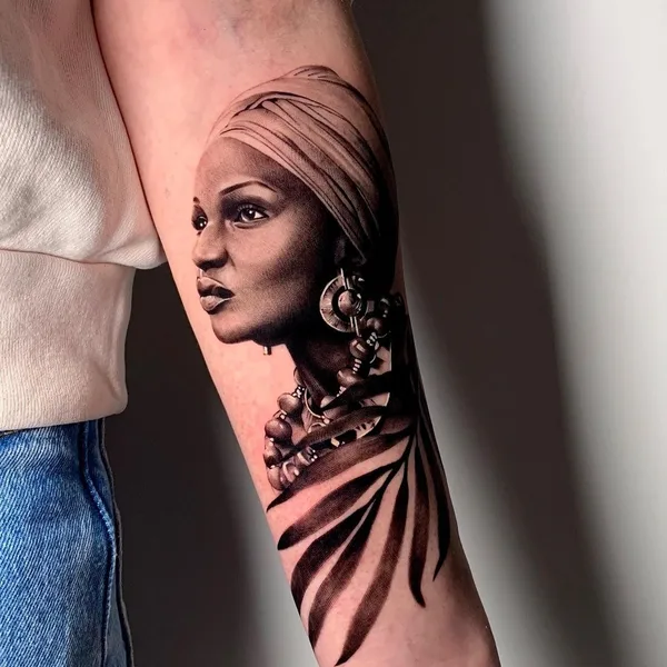Portrait tattoo by Нина Кузнецова in Красноярск