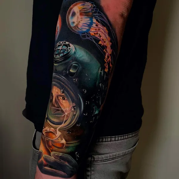 Portrait tattoo by Нина Кузнецова in Красноярск