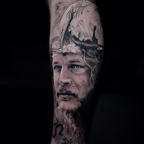Portrait tattoo by Нина Кузнецова in Красноярск