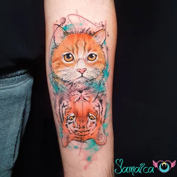 Watercolor tattoo by Jamaica Corridori