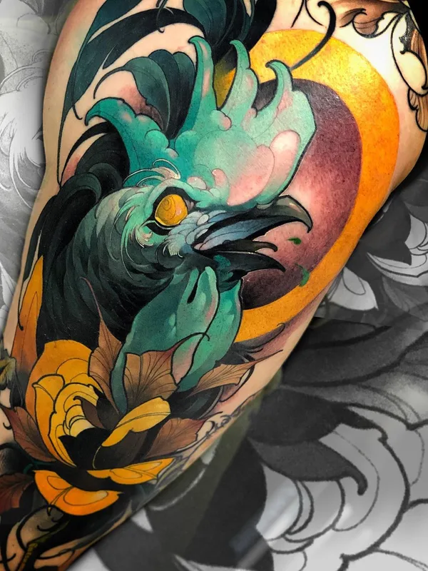 color japanese tatouage sur upper arm #65231 | Artiste tatoueur Kenni Poke