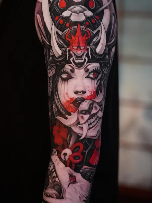 color neo traditional татуировка на full sleeve #65236 | Тату мастер CRISTIAN CASAS
