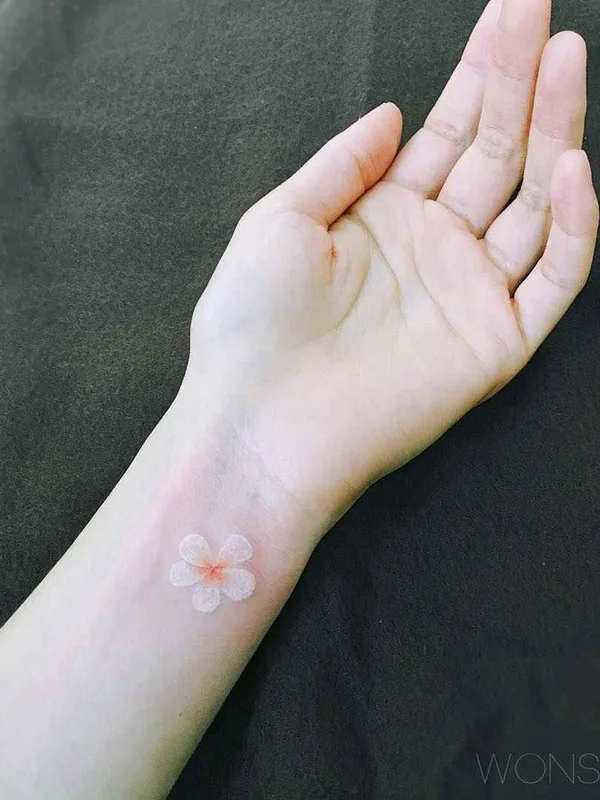 female color fineline tattoo on wrist #11994 | Tattoo Artist Wonseok