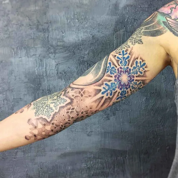 Dotwork tattoo by Inga Hannarr in Barcelona