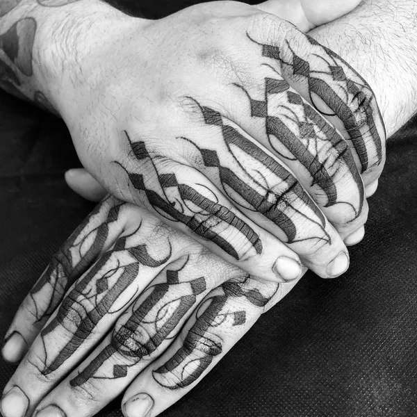 Lettering tattoo by MAYONAIZE