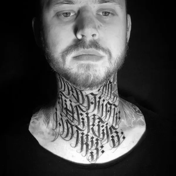 Lettering tattoo by MAYONAIZE
