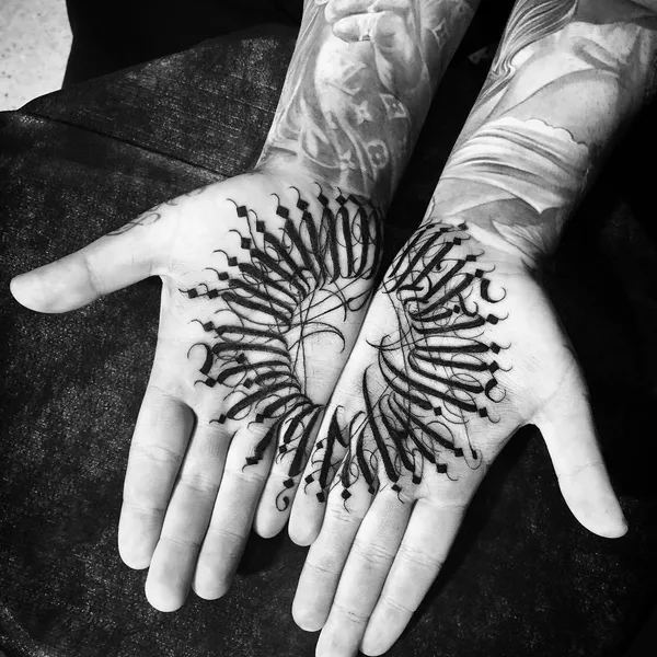 Lettering tattoo by MAYONAIZE